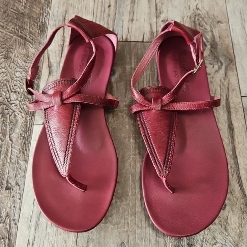Timberland Red Leather Sandals